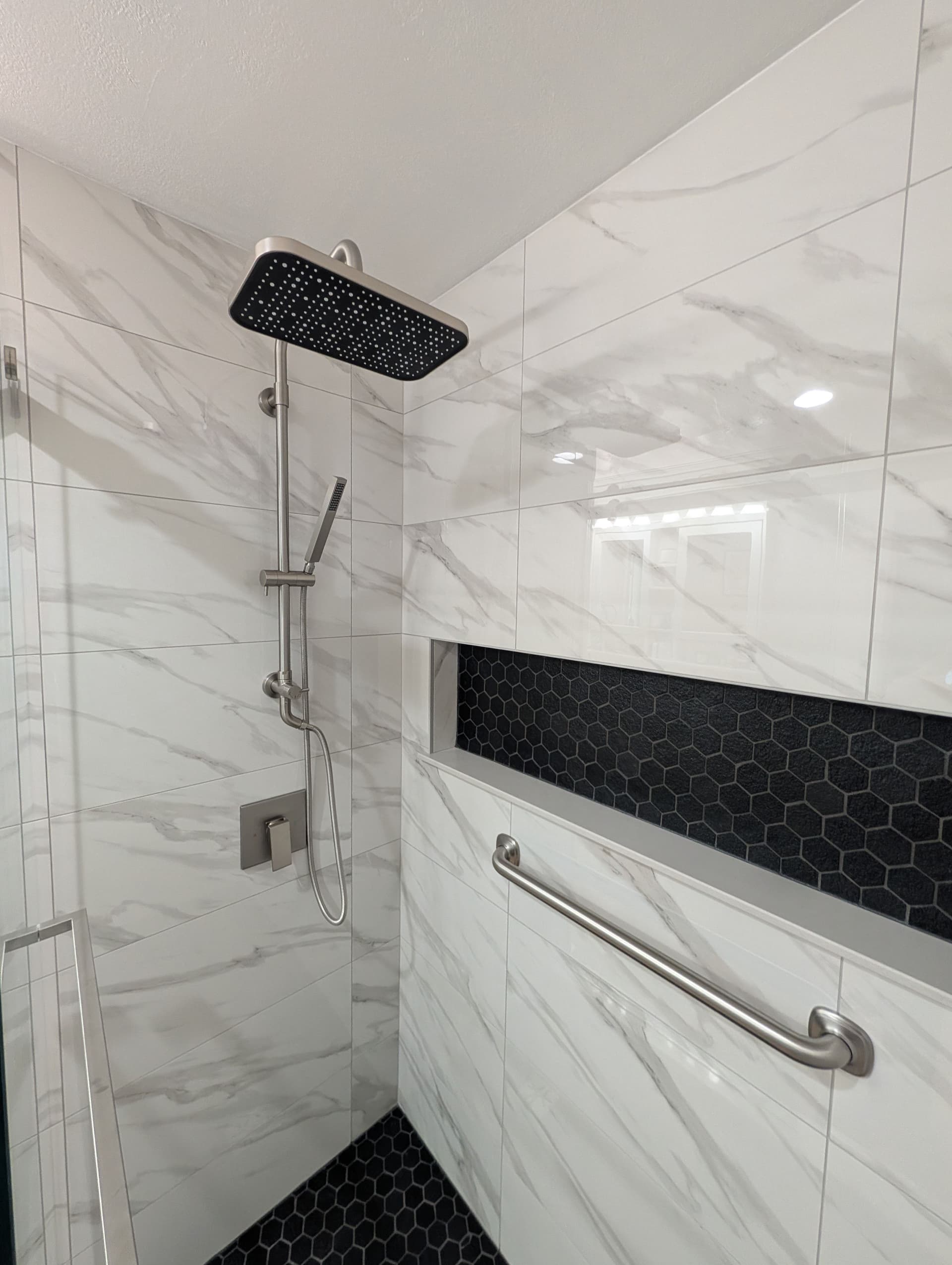 Gallery photos for Tub-to-Shower Conversion Built for Safety and Style: Image #1