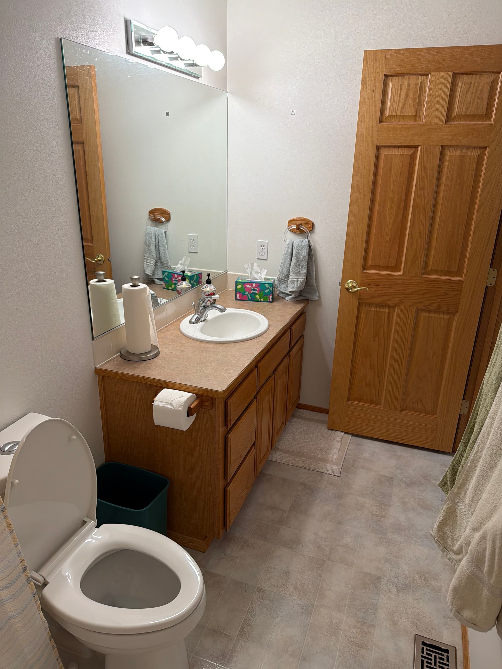 Gallery photos for Tub Removed, Toilet Moved, Full Bathroom Layout Rethought: Image #1